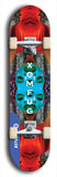 Skateboard deck: Limited edition, North American maple skateboard deck designed by underground artist BellyRash - available widths 7.5 to 8.5 inches in both mellow concave and steep concave shapes. Artwork: XOMFUG logo brand popsicle-shaped deck