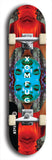 Skateboard deck: Limited edition, North American maple skateboard deck designed by underground artist BellyRash - available widths 7.5 to 8.5 inches in both mellow concave and steep concave shapes. Artwork: XOMFUG logo brand popsicle-shaped deck