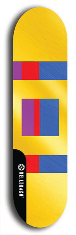 Skateboard deck: Limited edition, North American maple skateboard deck designed by underground artist BellyRash - available widths 7.5 to 8.5 inches in both mellow concave and steep concave shapes. Artwork: TYPE 1 logo brand popsicle-shaped deck