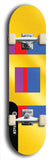 Skateboard deck: Limited edition, North American maple skateboard deck designed by underground artist BellyRash - available widths 7.5 to 8.5 inches in both mellow concave and steep concave shapes. Artwork: TYPE 1 logo brand popsicle-shaped deck