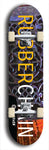 Limited edition, North American maple skateboard deck designed by underground artist BellyRash - available widths 7.5 to 8.5 inches in both mellow concave and steep concave shapes. Artwork: MEATBOOGER brand popsicle-shaped with large word logo on a multi-colored patterned background