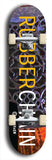 Limited edition, North American maple skateboard deck designed by underground artist BellyRash - available widths 7.5 to 8.5 inches in both mellow concave and steep concave shapes. Artwork: MEATBOOGER brand popsicle-shaped with large word logo on a multi-colored patterned background