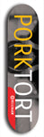 Limited edition, North American maple skateboard deck designed by underground artist BellyRash - available widths 7.5 to 8.5 inches in both mellow concave and steep concave shapes. Artwork: MEATBOOGER brand popsicle-shaped with large word logo on a multi-colored patterned background