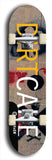 Limited edition, North American maple skateboard deck designed by underground artist BellyRash - available widths 7.5 to 8.5 inches in both mellow concave and steep concave shapes. Artwork: MEATBOOGER brand popsicle-shaped with large word logo on a multi-colored patterned background