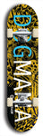 Limited edition, North American maple skateboard deck designed by underground artist BellyRash - available widths 7.5 to 8.5 inches in both mellow concave and steep concave shapes. Artwork: MEATBOOGER brand popsicle-shaped with large word logo on a multi-colored patterned background