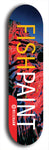 Limited edition, North American maple skateboard deck designed by underground artist BellyRash - available widths 7.5 to 8.5 inches in both mellow concave and steep concave shapes. Artwork: MEATBOOGER brand popsicle-shaped with large word logo on a multi-colored patterned background