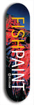 Limited edition, North American maple skateboard deck designed by underground artist BellyRash - available widths 7.5 to 8.5 inches in both mellow concave and steep concave shapes. Artwork: MEATBOOGER brand popsicle-shaped with large word logo on a multi-colored patterned background