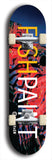 Limited edition, North American maple skateboard deck designed by underground artist BellyRash - available widths 7.5 to 8.5 inches in both mellow concave and steep concave shapes. Artwork: MEATBOOGER brand popsicle-shaped with large word logo on a multi-colored patterned background