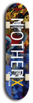 Limited edition, North American maple skateboard deck designed by underground artist BellyRash - available widths 7.5 to 8.5 inches in both mellow concave and steep concave shapes. Artwork: MEATBOOGER brand popsicle-shaped with large word logo on a multi-colored patterned background