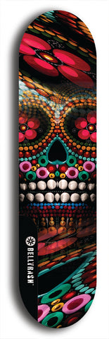 Skateboard deck: Limited edition, North American maple skateboard deck designed by underground artist BellyRash - available widths 7.5 to 8.5 inches in both mellow concave and steep concave shapes. Artwork: TYPE 1 logo brand popsicle-shaped deck