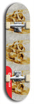 Skateboard deck: Limited edition, North American maple skateboard deck designed by underground artist BellyRash - available widths 7.5 to 8.5 inches in both mellow concave and steep concave shapes. Artwork: SK8PUNX logo brand popsicle-shaped deck