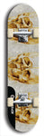 Skateboard deck: Limited edition, North American maple skateboard deck designed by underground artist BellyRash - available widths 7.5 to 8.5 inches in both mellow concave and steep concave shapes. Artwork: SK8PUNX logo brand popsicle-shaped deck