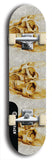 Skateboard deck: Limited edition, North American maple skateboard deck designed by underground artist BellyRash - available widths 7.5 to 8.5 inches in both mellow concave and steep concave shapes. Artwork: SK8PUNX logo brand popsicle-shaped deck