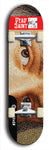 Skateboard deck: Limited edition, North American maple skateboard deck designed by underground artist BellyRash - available widths 7.5 to 8.5 inches in both mellow concave and steep concave shapes. Artwork: DEAD SAINT logo brand popsicle-shaped deck 