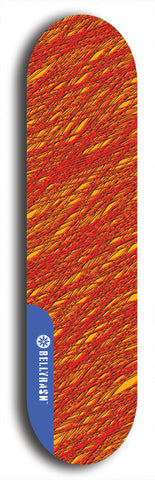 Skateboard deck: Limited edition, North American maple skateboard deck designed by underground artist BellyRash - available widths 7.5 to 8.5 inches in both mellow concave and steep concave shapes. Artwork: TYPE 1 logo brand popsicle-shaped deck