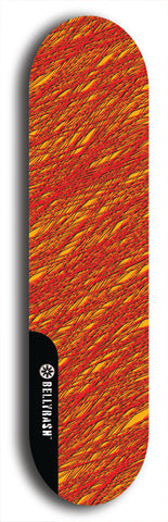 Skateboard deck: Limited edition, North American maple skateboard deck designed by underground artist BellyRash - available widths 7.5 to 8.5 inches in both mellow concave and steep concave shapes. Artwork: TYPE 1 logo brand popsicle-shaped deck