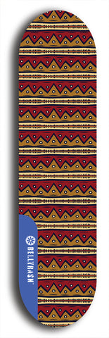 Skateboard deck: Limited edition, North American maple skateboard deck designed by underground artist BellyRash - available widths 7.5 to 8.5 inches in both mellow concave and steep concave shapes. Artwork: TYPE 1 logo brand popsicle-shaped deck