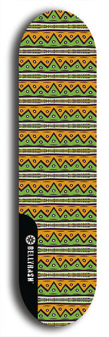 Skateboard deck: Limited edition, North American maple skateboard deck designed by underground artist BellyRash - available widths 7.5 to 8.5 inches in both mellow concave and steep concave shapes. Artwork: TYPE 1 logo brand popsicle-shaped deck