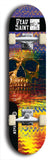 Skateboard deck: Limited edition, North American maple skateboard deck designed by underground artist BellyRash - available widths 7.5 to 8.5 inches in both mellow concave and steep concave shapes. Artwork: DEAD SAINT logo brand popsicle-shaped deck 