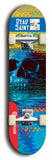 Skateboard deck: Limited edition, North American maple skateboard deck designed by underground artist BellyRash - available widths 7.5 to 8.5 inches in both mellow concave and steep concave shapes. Artwork: DEAD SAINT logo brand popsicle-shaped deck 