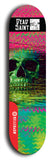 Skateboard deck: Limited edition, North American maple skateboard deck designed by underground artist BellyRash - available widths 7.5 to 8.5 inches in both mellow concave and steep concave shapes. Artwork: DEAD SAINT logo brand popsicle-shaped deck 