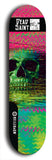 Skateboard deck: Limited edition, North American maple skateboard deck designed by underground artist BellyRash - available widths 7.5 to 8.5 inches in both mellow concave and steep concave shapes. Artwork: DEAD SAINT logo brand popsicle-shaped deck 