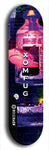 Skateboard deck: Limited edition, North American maple skateboard deck designed by underground artist BellyRash - available widths 7.5 to 8.5 inches in both mellow concave and steep concave shapes. Artwork: XOMFUG logo brand popsicle-shaped deck