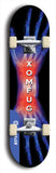 Skateboard deck: Limited edition, North American maple skateboard deck designed by underground artist BellyRash - available widths 7.5 to 8.5 inches in both mellow concave and steep concave shapes. Artwork: XOMFUG logo brand popsicle-shaped deck