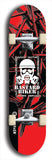 Skateboard deck: Limited edition, North American maple skateboard deck designed by underground artist BellyRash - available widths 7.5 to 8.5 inches in both mellow concave and steep concave shapes. Artwork: BASTARD BIKER logo brand popsicle-shaped deck with mechanical design in background