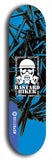 Skateboard deck: Limited edition, North American maple skateboard deck designed by underground artist BellyRash - available widths 7.5 to 8.5 inches in both mellow concave and steep concave shapes. Artwork: BASTARD BIKER logo brand popsicle-shaped deck with mechanical design in background