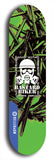 Skateboard deck: Limited edition, North American maple skateboard deck designed by underground artist BellyRash - available widths 7.5 to 8.5 inches in both mellow concave and steep concave shapes. Artwork: BASTARD BIKER logo brand popsicle-shaped deck with mechanical design in background