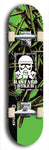 Skateboard deck: Limited edition, North American maple skateboard deck designed by underground artist BellyRash - available widths 7.5 to 8.5 inches in both mellow concave and steep concave shapes. Artwork: BASTARD BIKER logo brand popsicle-shaped deck with mechanical design in background