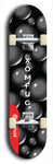 Skateboard deck: Limited edition, North American maple skateboard deck designed by underground artist BellyRash - available widths 7.5 to 8.5 inches in both mellow concave and steep concave shapes. Artwork: XOMFUG logo brand popsicle-shaped deck