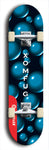 Skateboard deck: Limited edition, North American maple skateboard deck designed by underground artist BellyRash - available widths 7.5 to 8.5 inches in both mellow concave and steep concave shapes. Artwork: XOMFUG logo brand popsicle-shaped deck