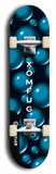 Skateboard deck: Limited edition, North American maple skateboard deck designed by underground artist BellyRash - available widths 7.5 to 8.5 inches in both mellow concave and steep concave shapes. Artwork: XOMFUG logo brand popsicle-shaped deck