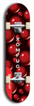 Skateboard deck: Limited edition, North American maple skateboard deck designed by underground artist BellyRash - available widths 7.5 to 8.5 inches in both mellow concave and steep concave shapes. Artwork: XOMFUG logo brand popsicle-shaped deck