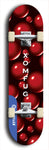 Skateboard deck: Limited edition, North American maple skateboard deck designed by underground artist BellyRash - available widths 7.5 to 8.5 inches in both mellow concave and steep concave shapes. Artwork: XOMFUG logo brand popsicle-shaped deck