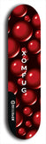 Skateboard deck: Limited edition, North American maple skateboard deck designed by underground artist BellyRash - available widths 7.5 to 8.5 inches in both mellow concave and steep concave shapes. Artwork: XOMFUG logo brand popsicle-shaped deck