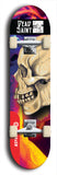 Skateboard deck: Limited edition, North American maple skateboard deck designed by underground artist BellyRash - available widths 7.5 to 8.5 inches in both mellow concave and steep concave shapes. Artwork: DEAD SAINT logo brand popsicle-shaped deck 