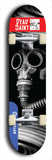 Skateboard deck: Limited edition, North American maple skateboard deck designed by underground artist BellyRash - available widths 7.5 to 8.5 inches in both mellow concave and steep concave shapes. Artwork: DEAD SAINT logo brand popsicle-shaped deck 