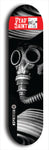 Skateboard deck: Limited edition, North American maple skateboard deck designed by underground artist BellyRash - available widths 7.5 to 8.5 inches in both mellow concave and steep concave shapes. Artwork: DEAD SAINT logo brand popsicle-shaped deck 