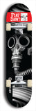 Skateboard deck: Limited edition, North American maple skateboard deck designed by underground artist BellyRash - available widths 7.5 to 8.5 inches in both mellow concave and steep concave shapes. Artwork: DEAD SAINT logo brand popsicle-shaped deck 