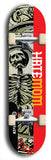 Skateboard deck: Limited edition, North American maple skateboard deck designed by underground artist BellyRash - available widths 7.5 to 8.5 inches in both mellow concave and steep concave shapes. Artwork: HATEMOM logo brand popsicle-shaped deck