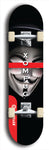 Skateboard deck: Limited edition, North American maple skateboard deck designed by underground artist BellyRash - available widths 7.5 to 8.5 inches in both mellow concave and steep concave shapes. Artwork: XOMFUG logo brand popsicle-shaped deck