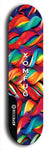 Skateboard deck: Limited edition, North American maple skateboard deck designed by underground artist BellyRash - available widths 7.5 to 8.5 inches in both mellow concave and steep concave shapes. Artwork: XOMFUG logo brand popsicle-shaped deck