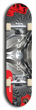 Skateboard deck: Limited edition, North American maple skateboard deck designed by underground artist BellyRash - available widths 7.5 to 8.5 inches in both mellow concave and steep concave shapes. Artwork: XOMFUG logo brand popsicle-shaped deck