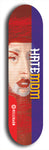 Skateboard deck: Limited edition, North American maple skateboard deck designed by underground artist BellyRash - available widths 7.5 to 8.5 inches in both mellow concave and steep concave shapes. Artwork: HATEMOM logo brand popsicle-shaped deck with varied backgrounds