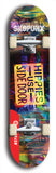 Skateboard deck: Limited edition, North American maple skateboard deck designed by underground artist BellyRash - available widths 7.5 to 8.5 inches in both mellow concave and steep concave shapes. Artwork: SK8PUNX logo brand popsicle-shaped deck