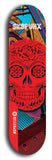 Skateboard deck: Limited edition, North American maple skateboard deck designed by underground artist BellyRash - available widths 7.5 to 8.5 inches in both mellow concave and steep concave shapes. Artwork: SK8PUNX logo brand popsicle-shaped deck