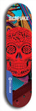 Skateboard deck: Limited edition, North American maple skateboard deck designed by underground artist BellyRash - available widths 7.5 to 8.5 inches in both mellow concave and steep concave shapes. Artwork: SK8PUNX logo brand popsicle-shaped deck